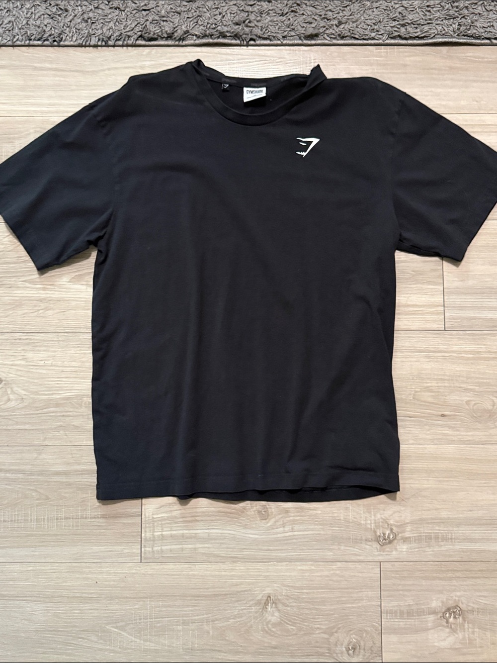 Gymshark Black Short Sleeve Crew T-Shirt with Small Logo